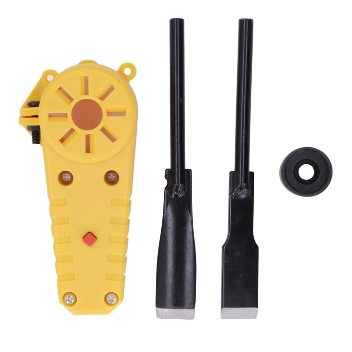 Jormftte faragókés készlet, rozsdamentes acél, 2 darab, sárga-fekete