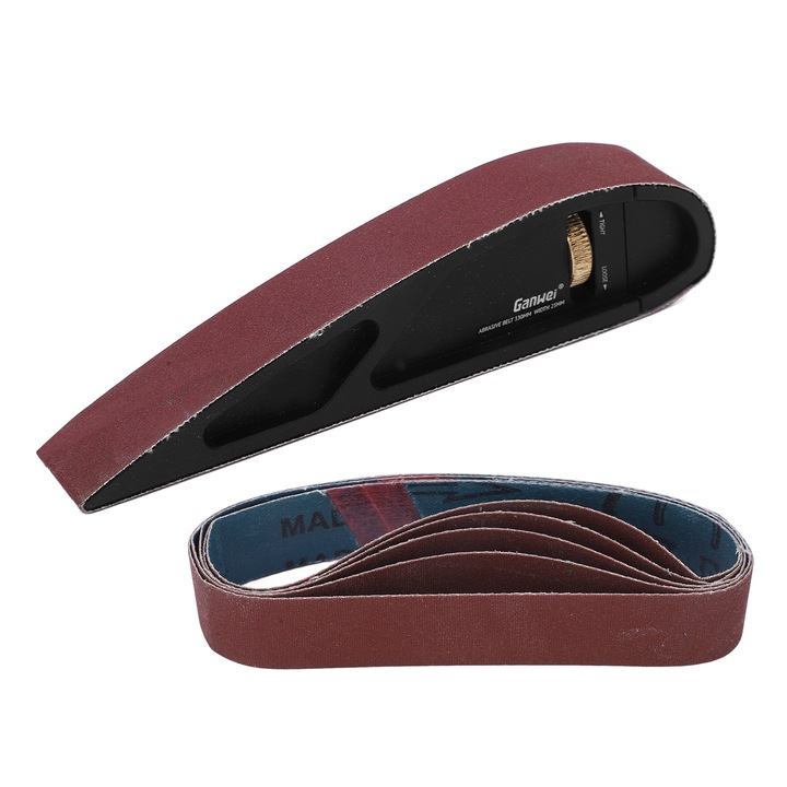 Jormftte csiszolópapír tartó, multifunkcionális, alumíniumötvözet, ívelt kialakítás, készlet 5 darab 320-as szemcséjű csiszolópapírral