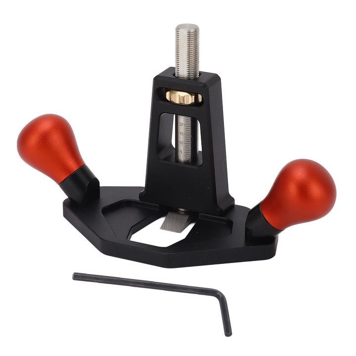 Rindea manuala pentru prelucrarea lemnului Enforose, aluminiu, otel inoxidabil, finisaj anodizat, usor