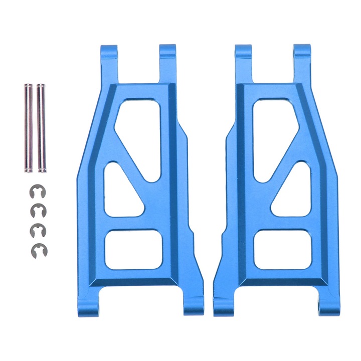 Set 2 bucati brate oscilante spate RC din aliaj de aluminiu, Enforose, pentru Traxxas Rustler 1/10, 98x45mm