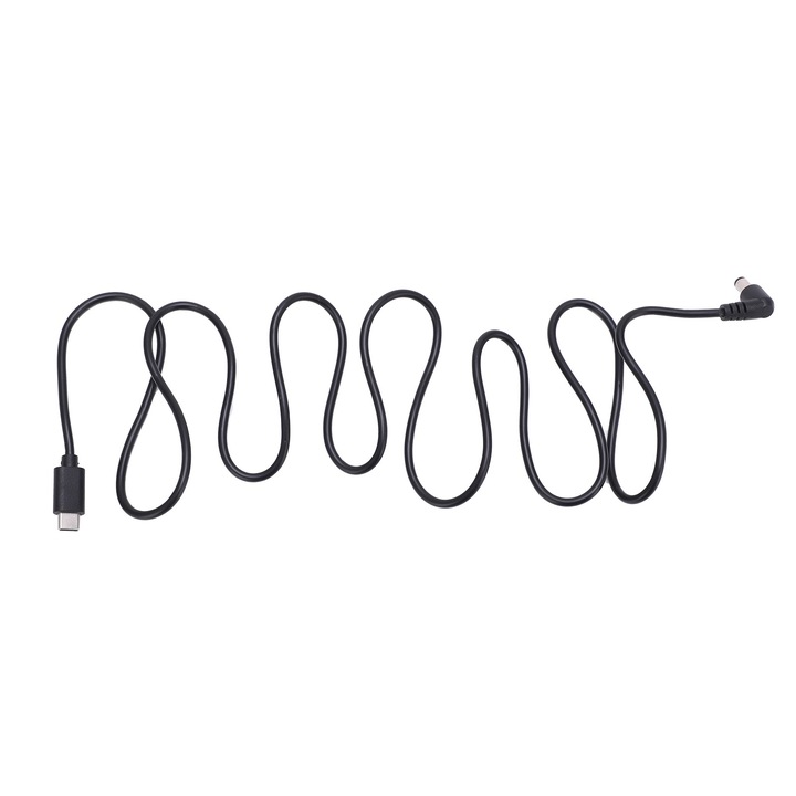 Cablul de alimentare pentru ochelari FPV, Enforose, negru, 1m, din cupru si TPE