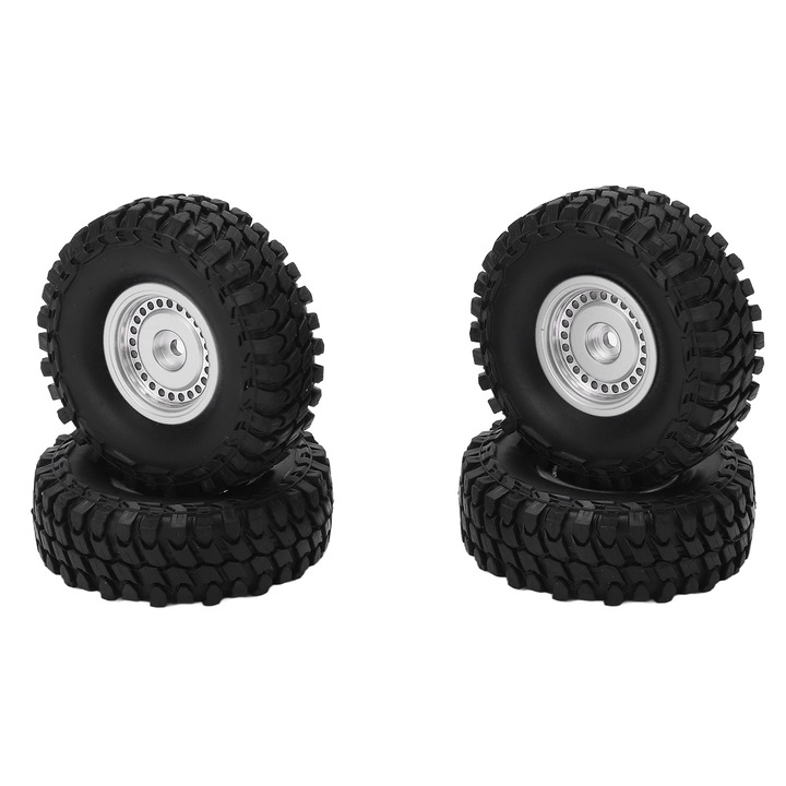 Set 4 roti fata spate Enforose, cauciuc, pentru masina RC AXIAL SCX24 1/24