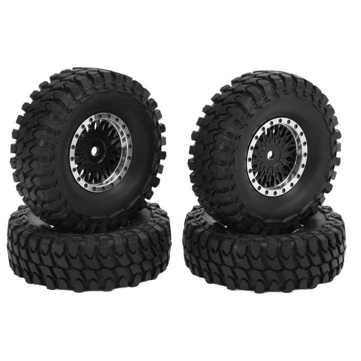 Set 4 roti SCX24, Enforose compacte, sigure, fiabile, stabile, usor de inlocuit, pentru masini RC