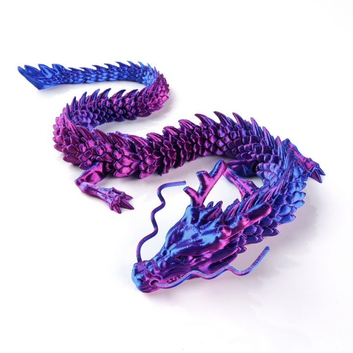 Figurina dragon 3D, dragon misterios, culori laser, 30cm