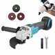 Polizor unghiular fara fir, 125mm, 18V, motor fara perii, maner auxiliar in doua pozitii, set complet