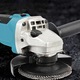 Polizor unghiular fara fir, 125mm, 18V, motor fara perii, maner auxiliar in doua pozitii, set complet