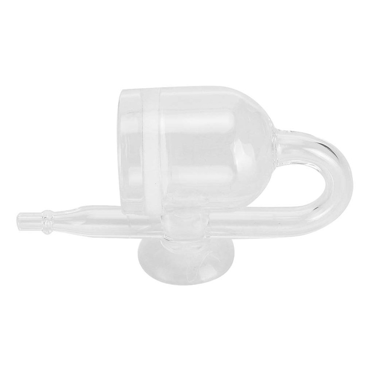 Difuzor de rafinare de CO2 Enforose, din sticla transparenta pentru acvariu cu ventuza pentru rezervorul de plante de peste (V AP-029)