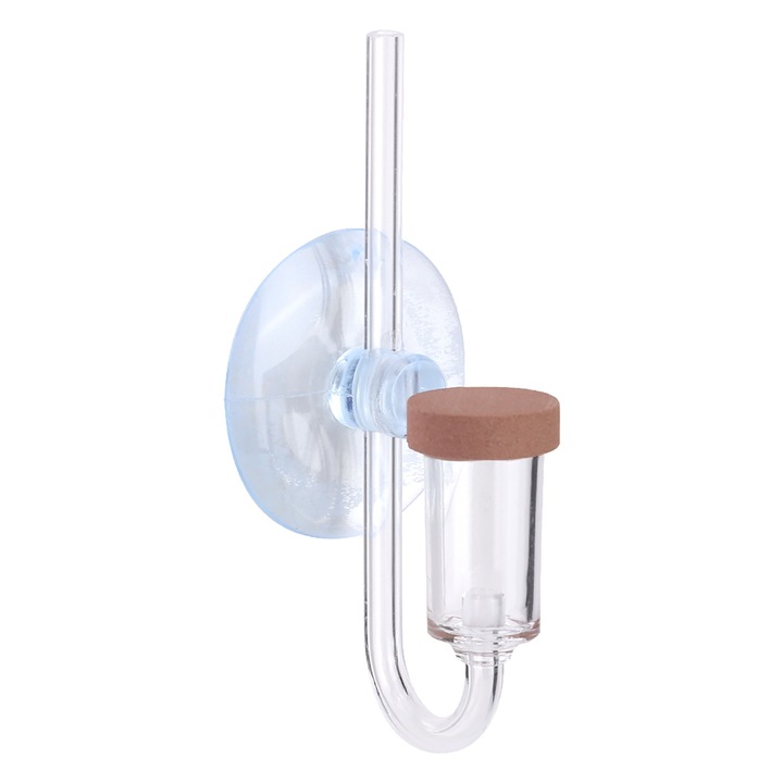 Contor de bule de dioxid de carbon pentru acvariu acrilic, Enforose, transparent, rafinare, atomizor CO2, difuzor