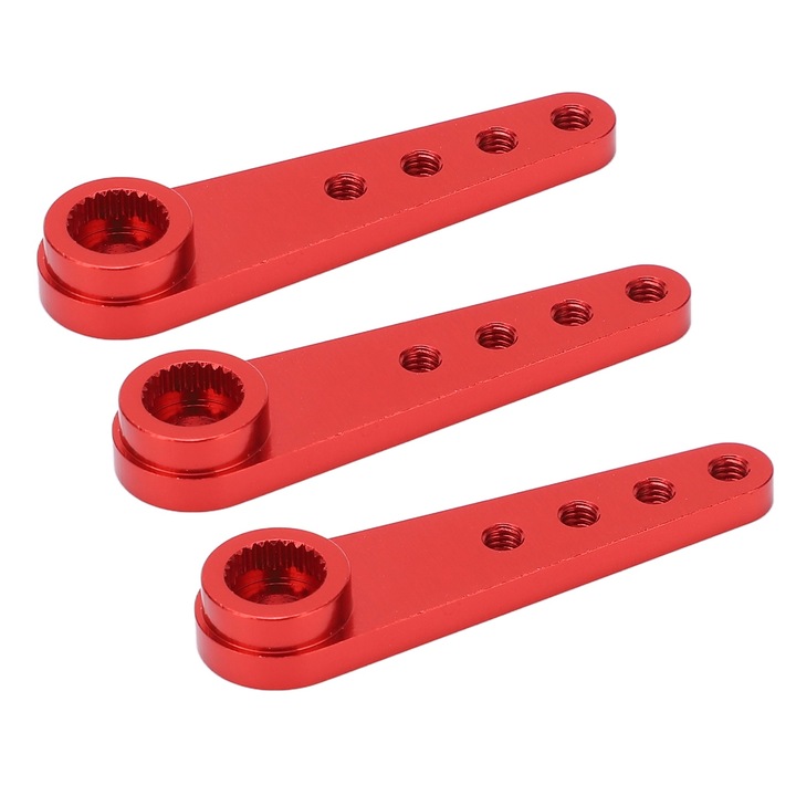 Set 3 buc Brat servo directie RC 25T, Enforose, aluminiu, 37mm, 1/10