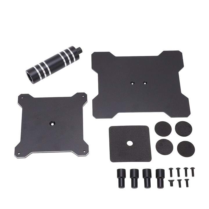 Statie de reparare RC, Enforose, aluminiu, rotire 360°, negru, 150x125mm, set complet