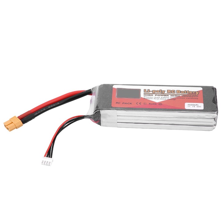 LiPo батерия 4500mAh 60C за RC модели, Enforose, 11,1V, XT60 щепсел