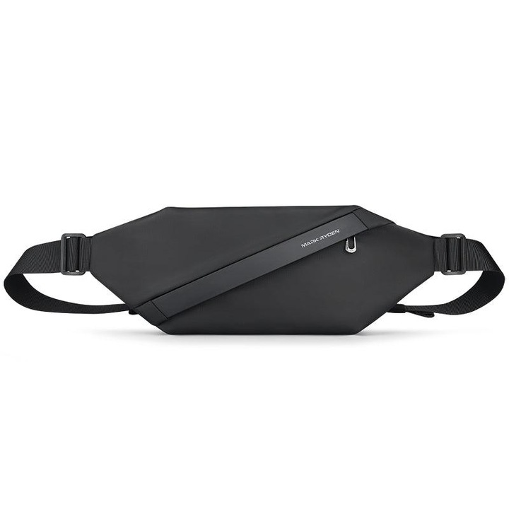 Geanta crossbody, Mark Ryden, material oxford impermeabil, structura multi divizata, curea reglabila, unisex, culoare negru