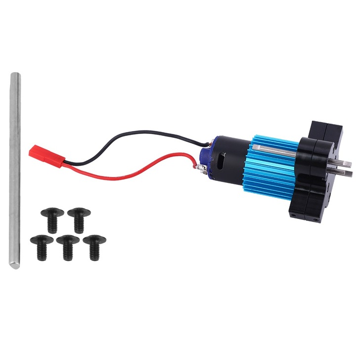 Метална скоростна кутия за WPL 1663 RC, черна, 8x5x3.5см, комплект с винтове