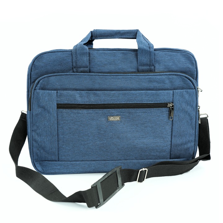 Чанта за лаптоп от плат Solier SM02 Lindis navi