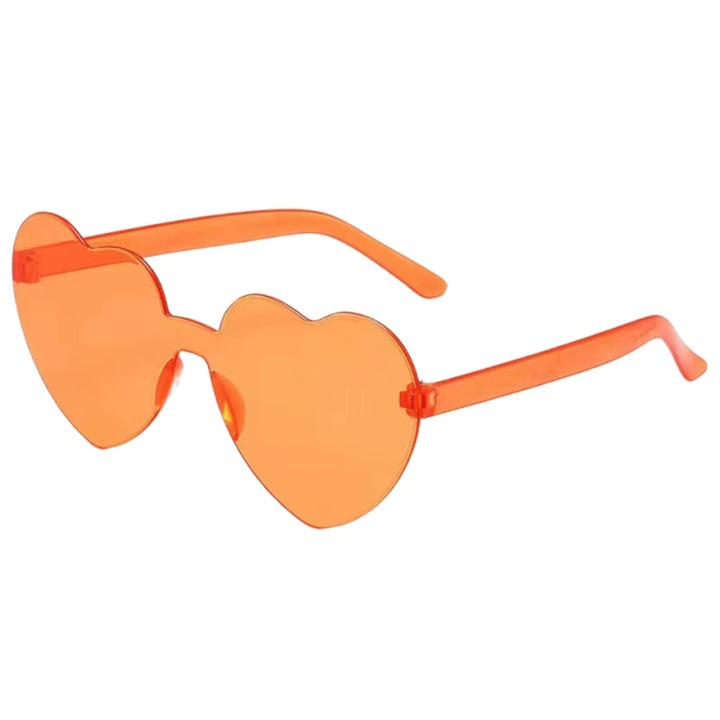 Дамски слънчеви очила Enforose, дизайн във формата на сърце, без рамка, UV защита, многоцветни