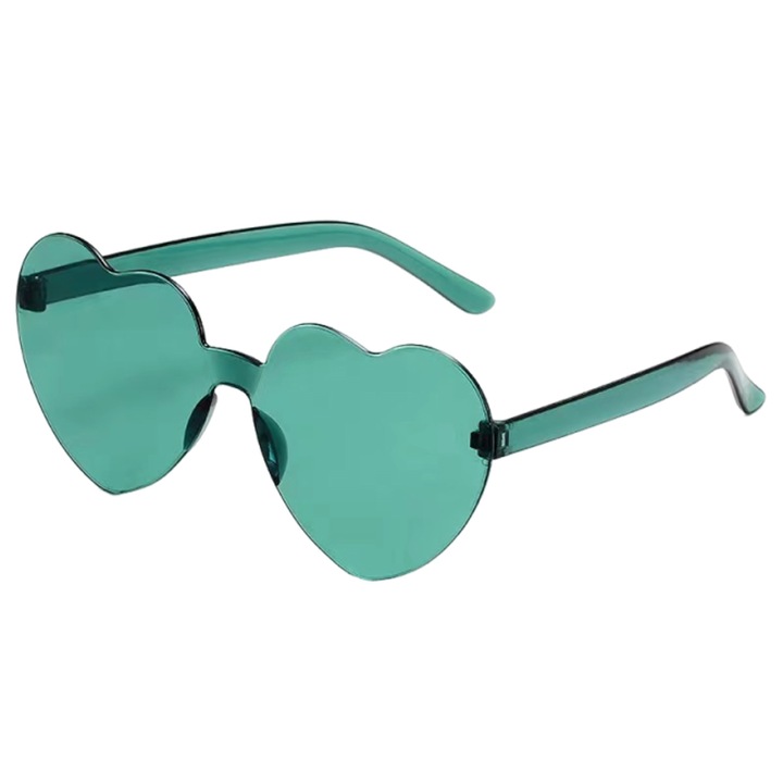 Дамски слънчеви очила Enforose, модел във формата на сърце, без рамка, UV защита, многоцветни