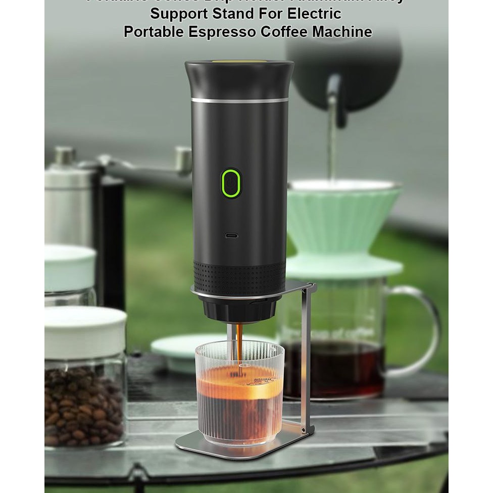 Espressor portabil wireless Planet Tech 3 in 1, 20 bar, compatibil cu capsule Nespresso, Dolce Gusto, cafea macinata, alb