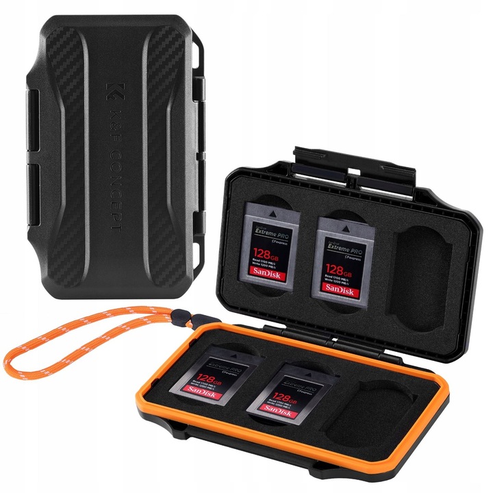 Carcasa HARD pentru carduri de memorie 6x XQD, CF CFexpress tip B, KF31.108