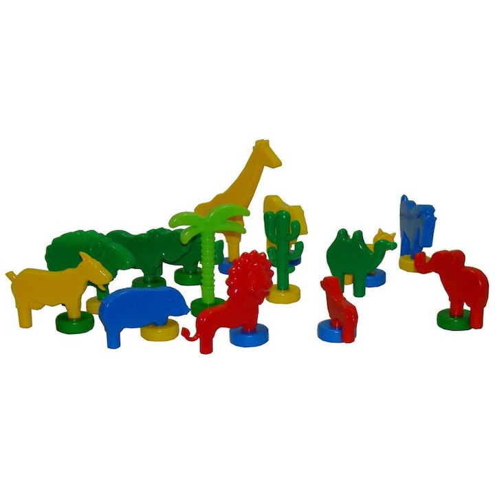 Set de constructie KLOCKI MEJ, luka, multicolor, 25x12x10cm