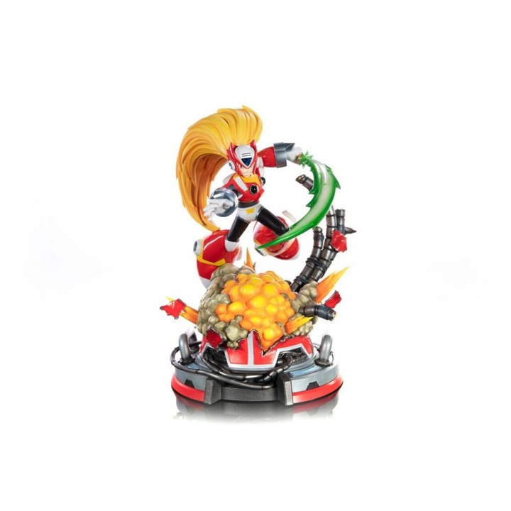 Figurina Mega Man X, Zero, 36x32x43cm, editie standard, detalii premium, baza sculptata cu explozie