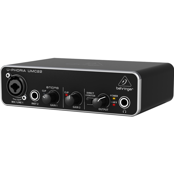 USB аудио интерфейс BEHRINGER U-Phoria UMC22