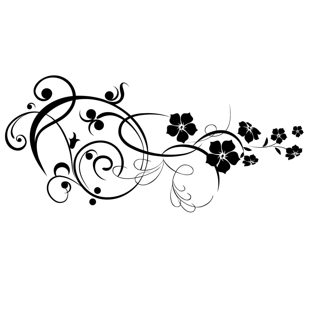 Sticker decorativ Deco Feng Shui - Negru 140x64 cm - BeeStick