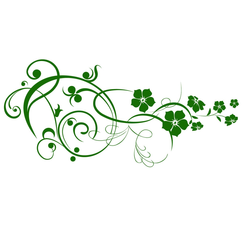 Sticker decorativ Deco Feng Shui - Verde Inchis 140x64 cm - BeeStick