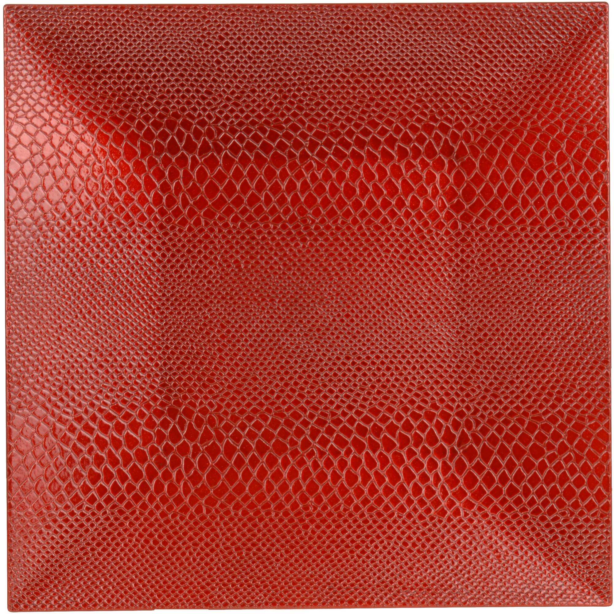 Farfurie plastic Excellence Houseware, 25 cm, Patrata, Rosu