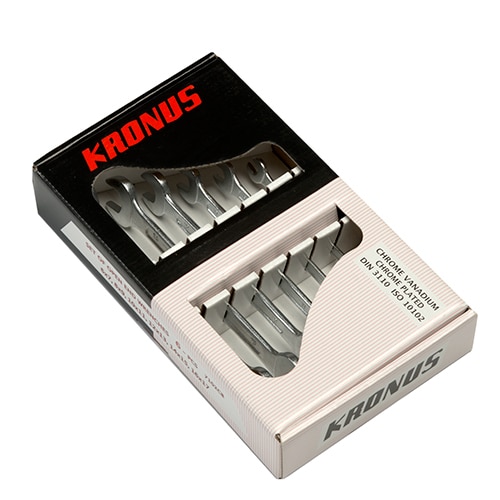 Set chei fixe duble drepte 6-17 mm /6 piese marca Kronus