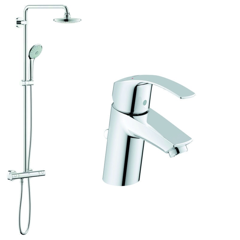 Pachet sistem dus Grohe Euphoria + baterie lavoar