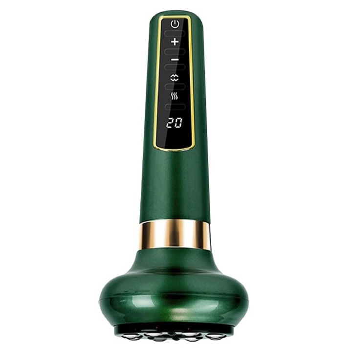 Масажор Rqiurpn, интелигентна вендуза, 12 регулируеми нива, зелен, за тяло и гръб