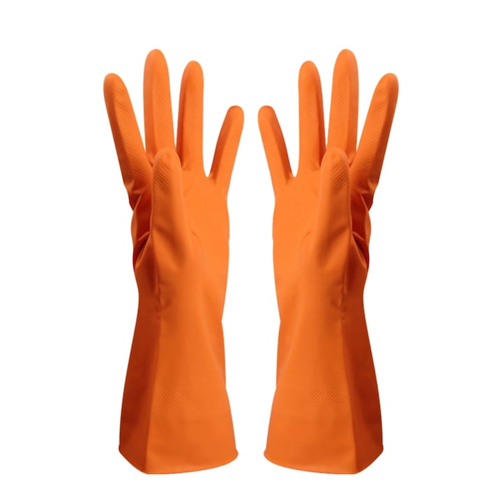 Manusi de spalat, latex, portocaliu