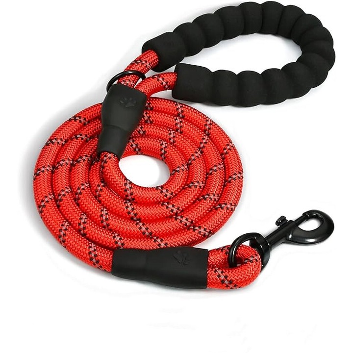 Zgarda dresaj pentru caini, 1.5m, fucsia