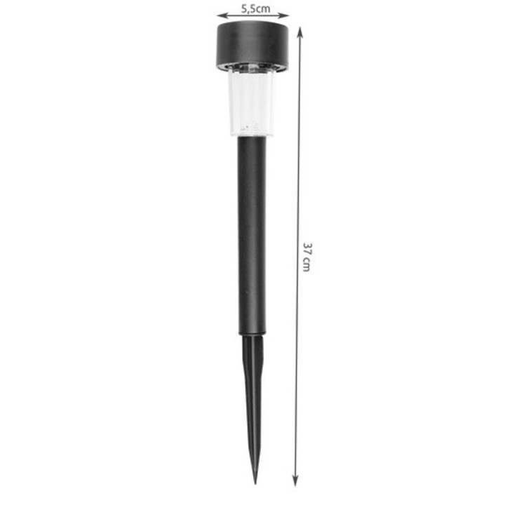 Set 10 lampi solare LED Gardlov, automate, lumina calda, 37x5,5cm