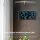Ceas electronic fara margini, multifunctional, simplu, plastic, digital, 215x27x110mm, Albastru