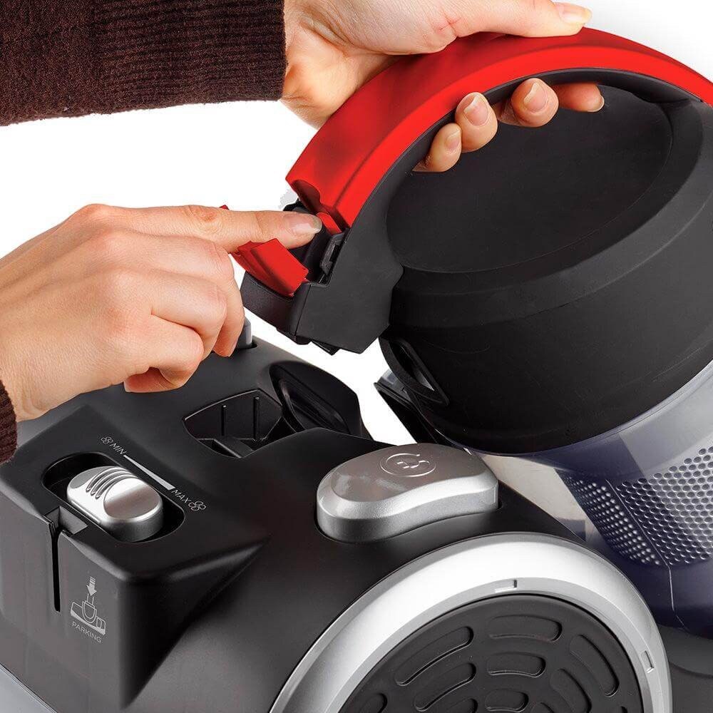 Aspirator fara sac, Polti, Forzaspira C110Plus, 800W, Rosu