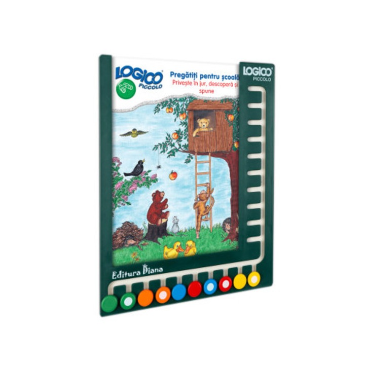 Set cu tablita Logico - Pregatiti pentru scoala - Priveste in jur, descopera si spune