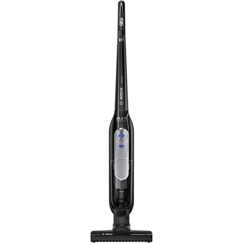 Aspirator vertical Bosch Athlet BCH625LTD, 0.9 l, 25.2 V, 16.55 kWh/an, Li-Ion, sensor Bagless Technology, autonomie pana la 60 min, negru