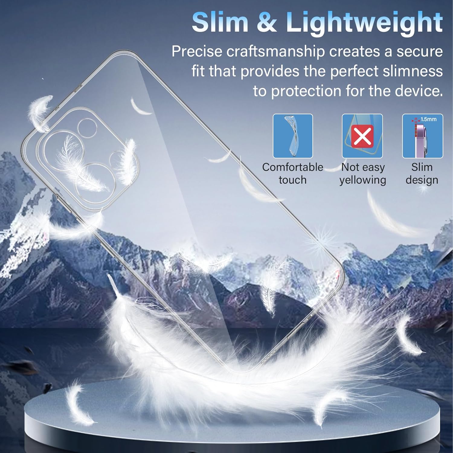Husa pentru Oppo Reno 13 Anti-Shock 1.5mm, cu protectie lentile, transparent
