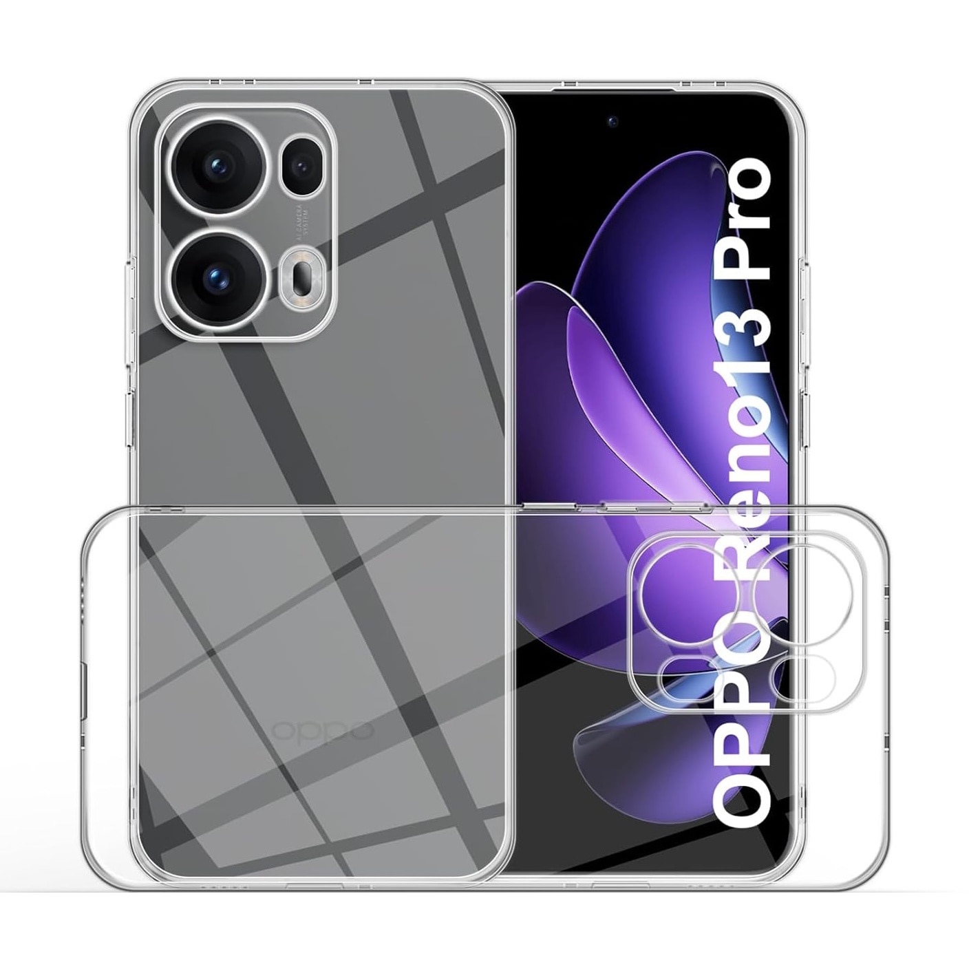 Husa pentru Oppo Reno 13 Pro 5G Anti-Shock 1.5mm, cu protectie lentile, transparent