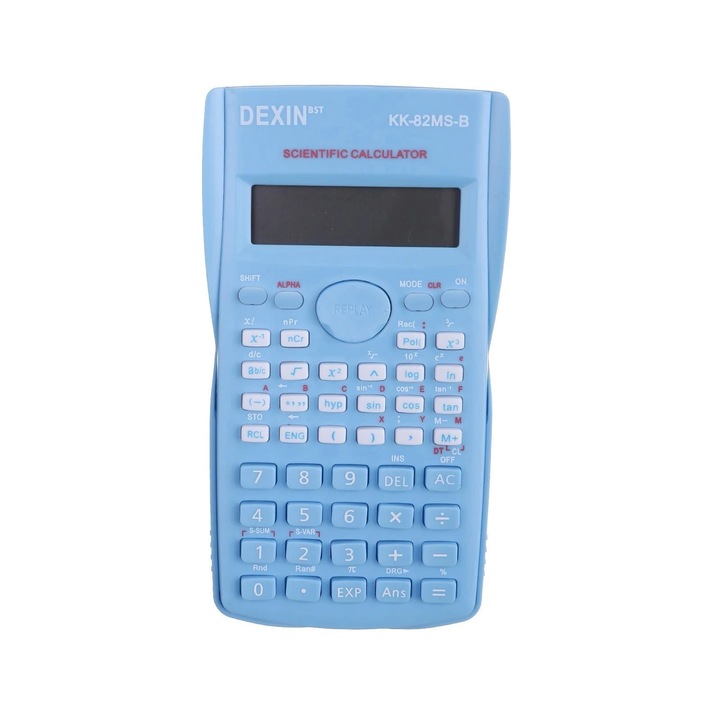Calculator stiintific, 240 functii, multicolor, 15x8x2cm, set 2 bucati