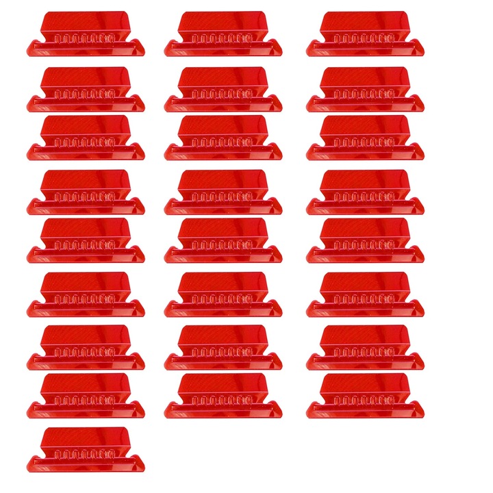 Set 25 de insertii pentru organizarea si identificarea rapida a fisierelor, plastic, multicolor
