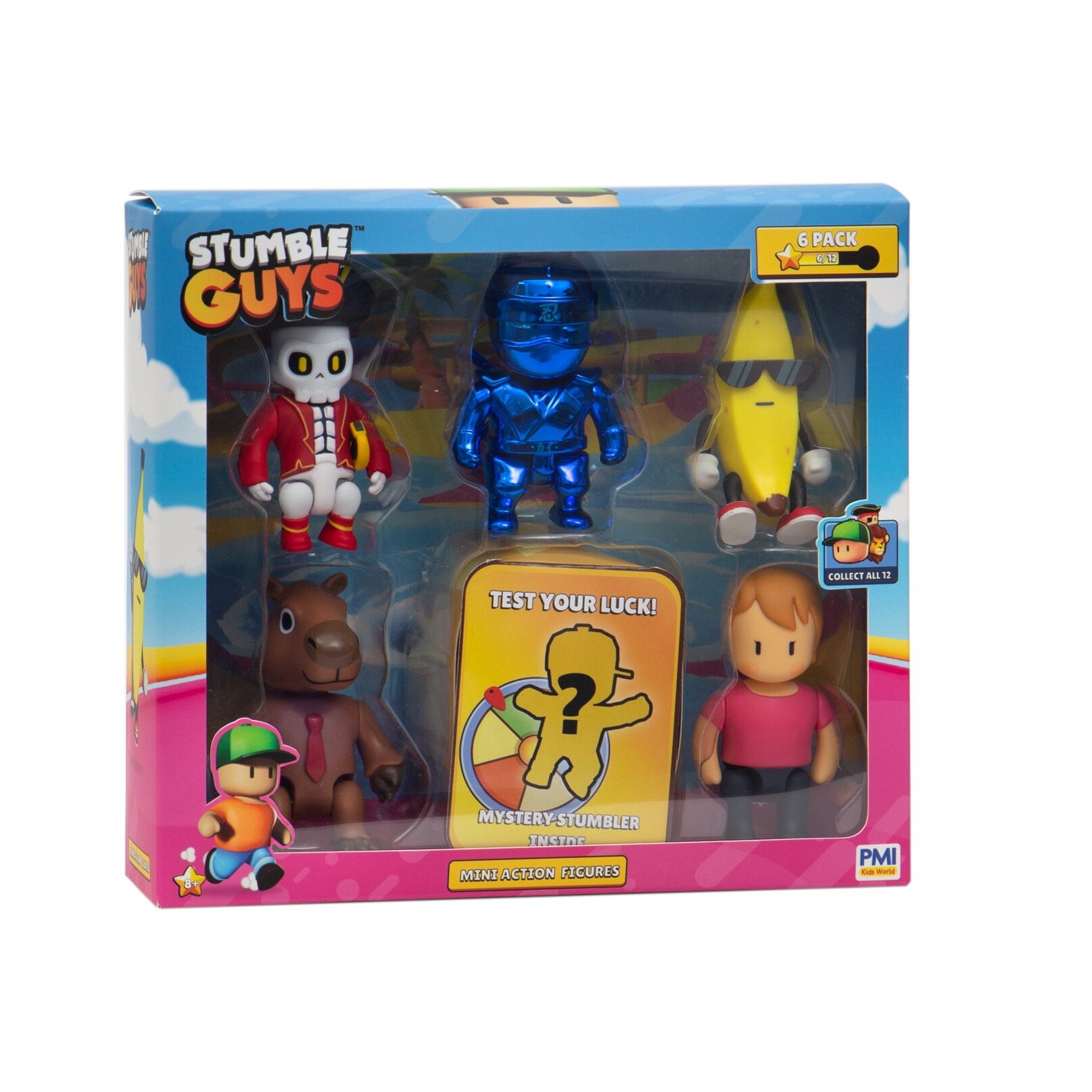 Set 6 figurine Stumble Guys, Deluxe, multicolor - eMAG.ro