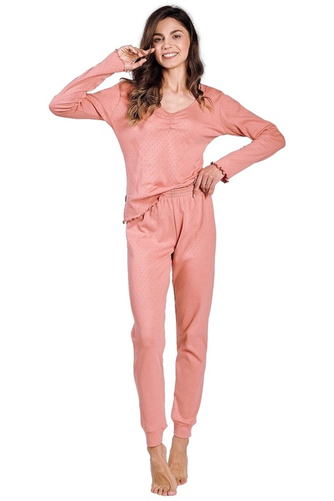 Pijama dama Taro Vicky 3252 caramiziu M