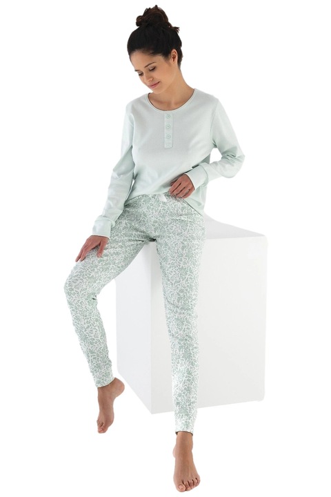 Pijama dama Sensis Olive Interlock menta S