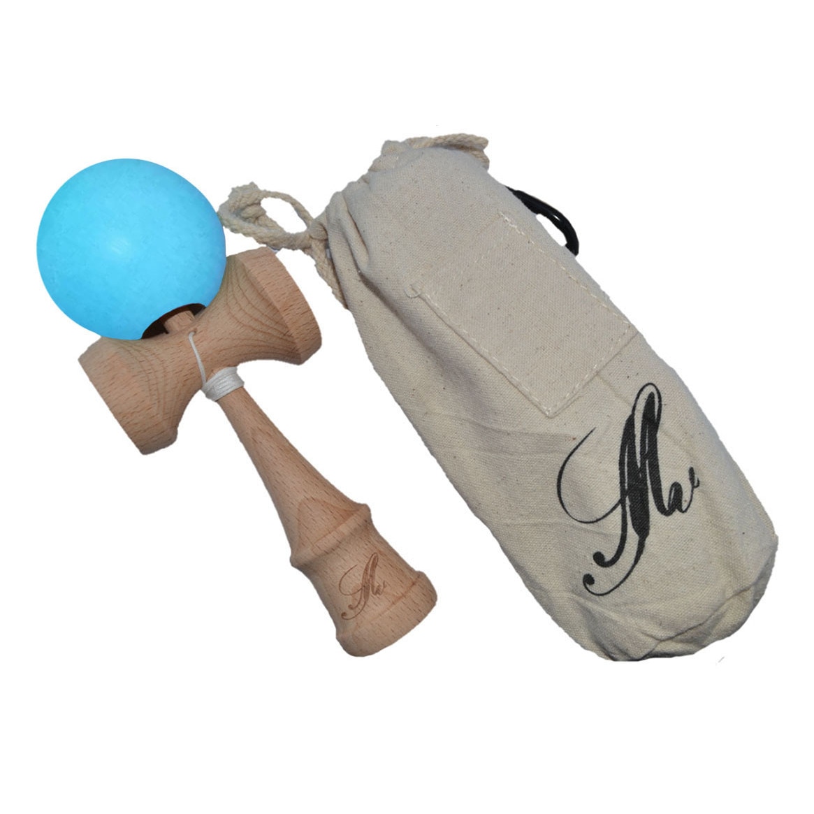 Kendama SMV GLOW- Albastru deschis