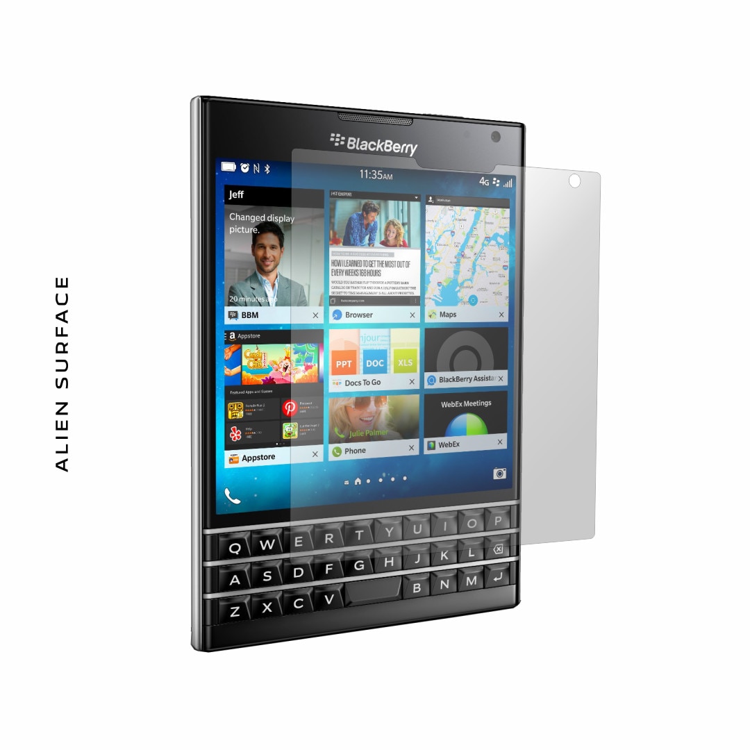 Protecteurs D'écran Bruni X2 Pour Blackberry Passport Silver Edition - Transparent, Anti-rayures - Fabriqué En Allemagne