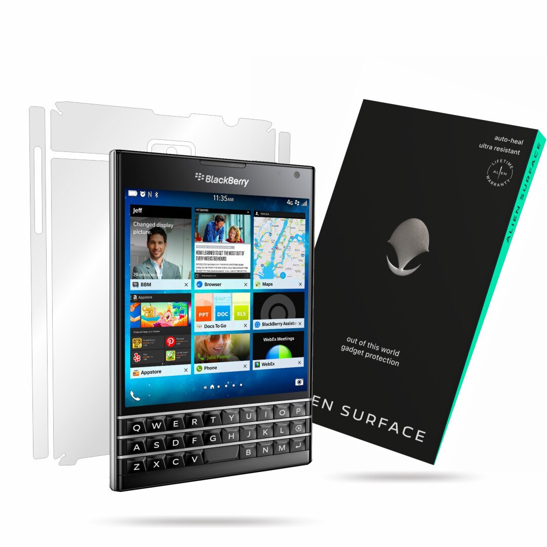 Folie Alien Surface, BlackBerry Passport, protectie spate, laterale