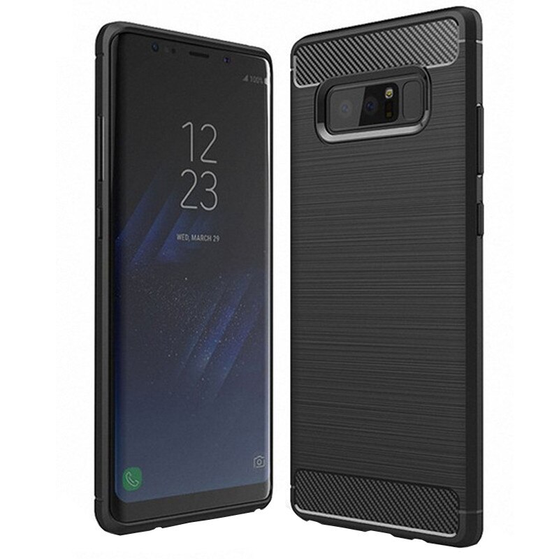 Husa de protectie Carbon PROTECTS pentru Samsung Galaxy Note 8, Black
