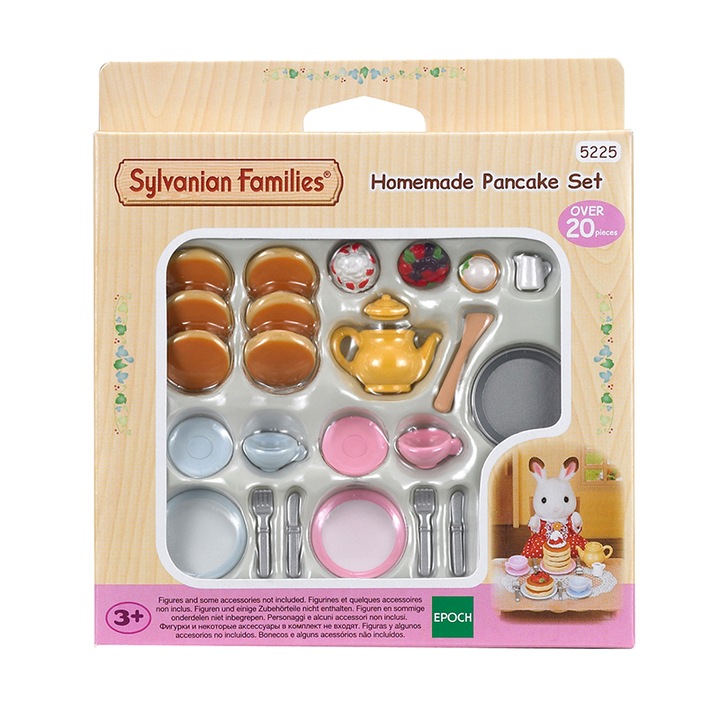 Sylvanian Family - gyűjthető flokkolt erdei kisállatok - Palacsintázós szett